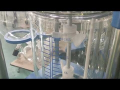 304 Ανθεκτικό ανοξείδωτο χάλυβα αντιδραστήρα εργαστηρίου γυαλιού, αντιδραστήρας γυαλιού πίεσης Mini Μονόστρωτος