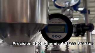 Αντιδραστήρας 150L 200L με επένδυση από γυαλί για χημική σύνθεση